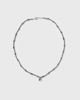 Ожерелье Marant Collier Necklace, цвет anthracite/silver