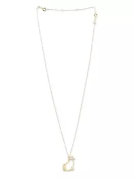 Ожерелье Miau из 9-каратного желтого золота Aliita, золотой