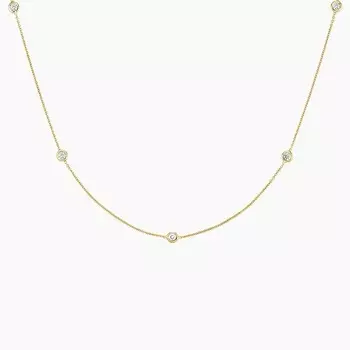 Ожерелье с бриллиантами Bezel Strand 14 дюймов (1/4 карата) Brilliant Earth