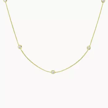 Ожерелье с бриллиантами Bezel Strand 18 дюймов (2/3 карата) Brilliant Earth