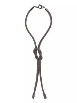 Ожерелье с деталями узла Fabiana Filippi, черный