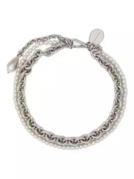 Ожерелье с искусственным жемчугом Simone Rocha, серебяный