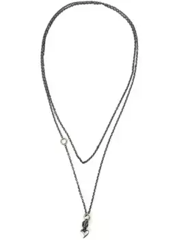 Ожерелье с кулоном в форме сердца WERKSTATT:MNCHEN, металлик