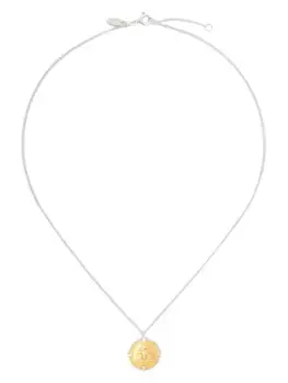 Ожерелье с кулоном в виде монеты Wouters & Hendrix, серебяный