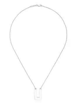 Ожерелье с квадратной подвеской Tom Wood, серебряный