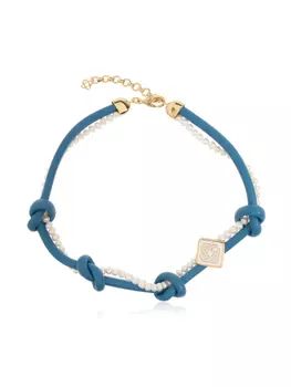 Ожерелье с логотипом Casablanca, золотой