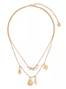 Ожерелье с логотипом VERSACE, золотой