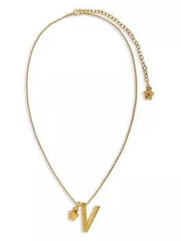 Ожерелье с логотипом Versace, золотой