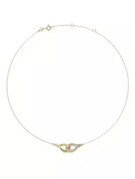 Ожерелье с подвеской Interlocking Wishbone Tory Burch, золотой