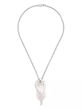 Ожерелье с подвеской-ключом MM6 Maison Margiela, серебряный