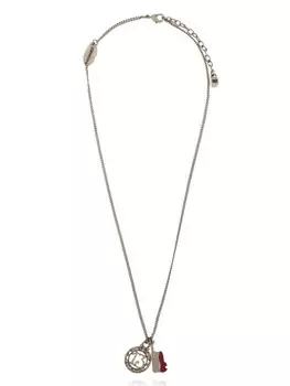 Ожерелье с подвеской-логотипом Dsquared2, серебряный