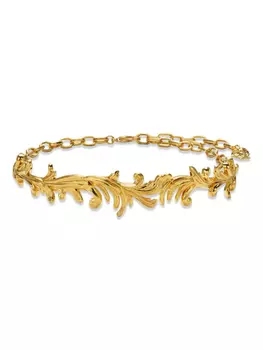 Ожерелье с подвеской-логотипом Versace, золотой