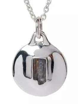 Ожерелье с подвеской в виде диска Parts of Four, серебряный