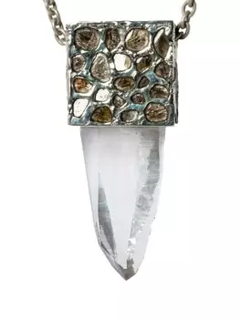 Ожерелье с подвеской в виде кубоида «Талисман» Parts of Four, золотой