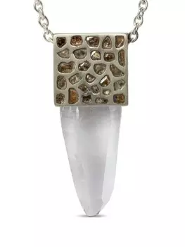 Ожерелье с подвеской в виде кубоида «Талисман» Parts of Four, золотой