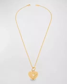 Ожерелье с сердцем Amour Balenciaga, цвет 0705 Gold