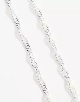 Ожерелье средней длины Rachel Jackson из стерлингового серебра с витой цепочкой в подарочной упаковке
