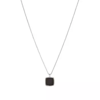 Ожерелье Tom Wood Cushion Pendant Necklace, цвет Onyx