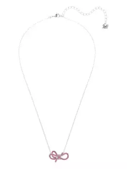 Ожерелье, украшенное кристаллами Swarovski, розовый