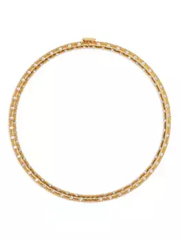 Ожерелье, украшенное кристаллами VERSACE, золотой