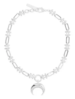 Ожерелье в виде полумесяца Marine Serre, серебряный