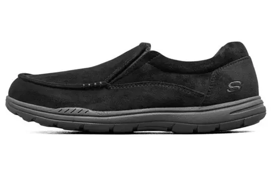 Ожидаемый мужской повседневный мужской низкий черный Skechers