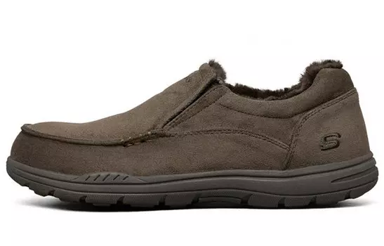 Ожидаемый мужской повседневный мужской низкий верх шоколадный Skechers