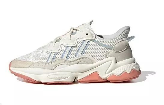 Ozweego Series Kids" Повседневная обувь для начальной школы Adidas Originals, кремовый