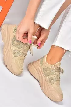 P973016509 Норковые женские кроссовки Fox Shoes