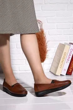 P 02 Удобные и комфортные повседневные туфли для мам с гелевым каблуком на специальном каблуке Woggo, шоколадно-коричневый