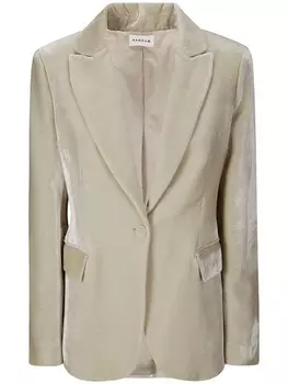 P.A.R.O.S.H. бархатный блейзер, нейтральный цвет