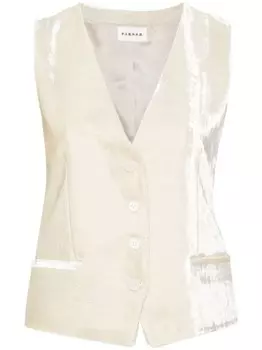 P.A.R.O.S.H. бархатный жилет, серый