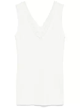 P.A.R.O.S.H. декорированный топ без рукавов, белый