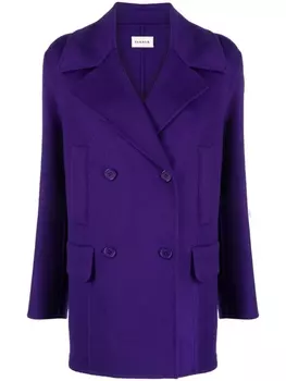 P.A.R.O.S.H. double-breasted wool coat, фиолетовый