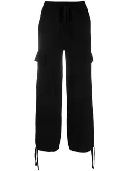 P.A.R.O.S.H. drawstring-waistband cargo trousers, черный