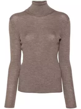 P.A.R.O.S.H. джемпер с высоким воротником, коричневый