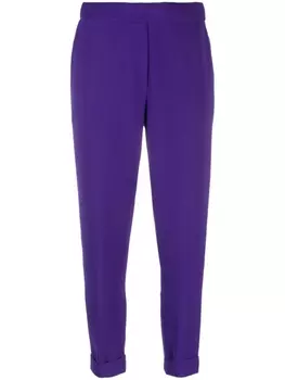 P.A.R.O.S.H. high-waisted tapered trousers, фиолетовый