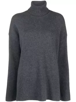 P.A.R.O.S.H. меланжевый джемпер с высоким воротником, серый