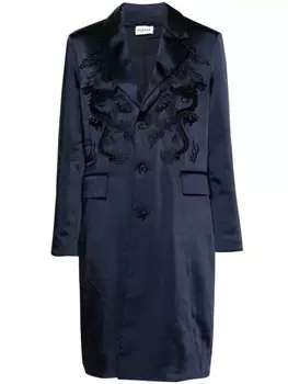 P.A.R.O.S.H. однобортное пальто, синий