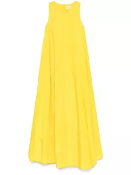 P.A.R.O.S.H. платье макси без рукавов, желтый