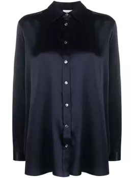 P.A.R.O.S.H. шелковая рубашка с длинными рукавами, синий