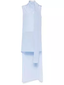 P.A.R.O.S.H. шелковое платье миди, синий