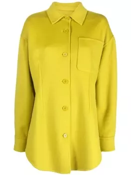 P.A.R.O.S.H. шерстяная куртка-рубашка с длинными рукавами, зеленый