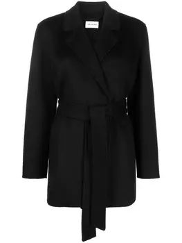 P.A.R.O.S.H. шерстяное пальто с поясом, черный