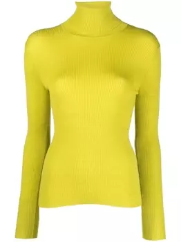 P.A.R.O.S.H. шерстяной джемпер с высоким воротником, зеленый