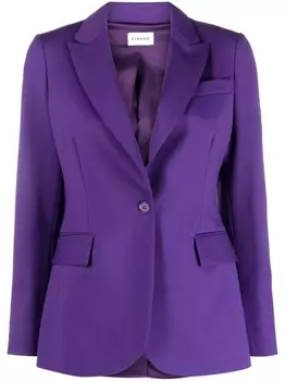 P.A.R.O.S.H. single-breasted virgin wool blazer, фиолетовый