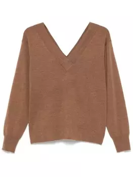 P.A.R.O.S.H. свитер с V-образным вырезом, коричневый