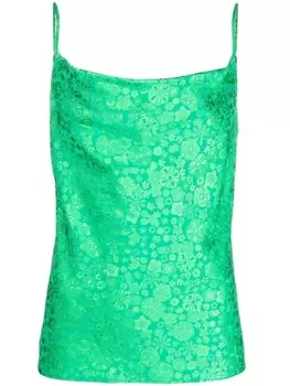 P.A.R.O.S.H. топ с цветочным принтом, зеленый