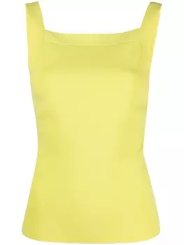 P.A.R.O.S.H. трикотажный топ с квадратным вырезом, желтый