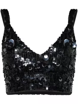 P.A.R.O.S.H. укороченный топ Glow, синий